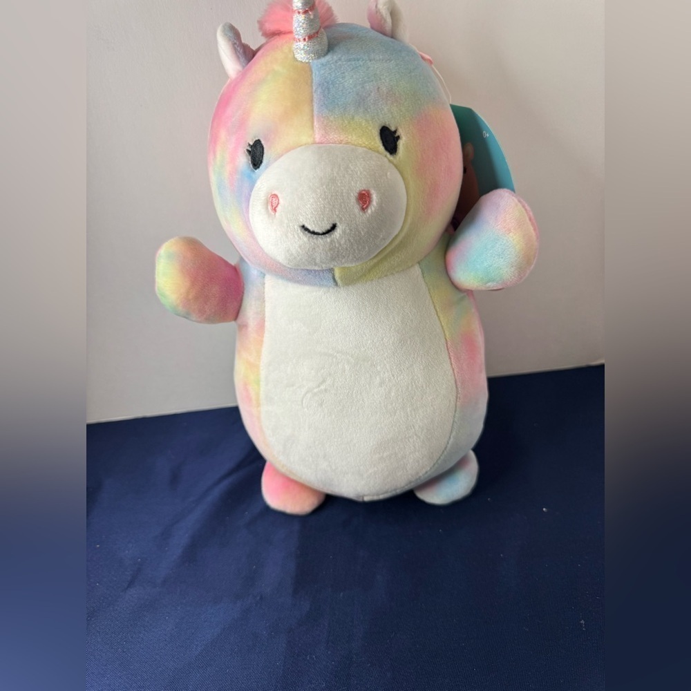 Squishmallows BEVALEE  the Unicorn  10 “Hug Mees BNWT & 4” Vee The Owl (used)